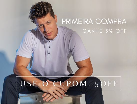 Primeira compra 5% off